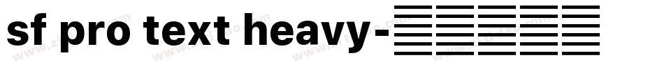 sf pro text heavy字体转换